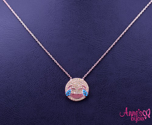 Colier din argint cu zirconiu firuze-10284